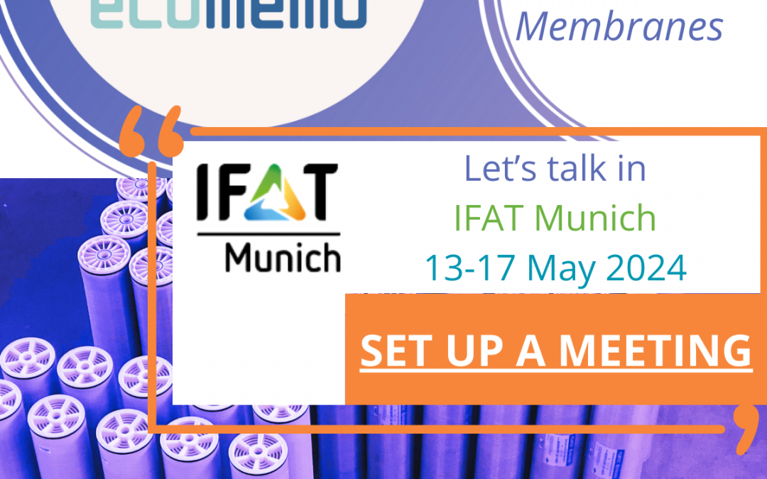 Ecomemb brings the sustainable regenerated membranes to IFAT 2024